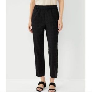 Ann Taylor Eyelet Easy Ankle Pant